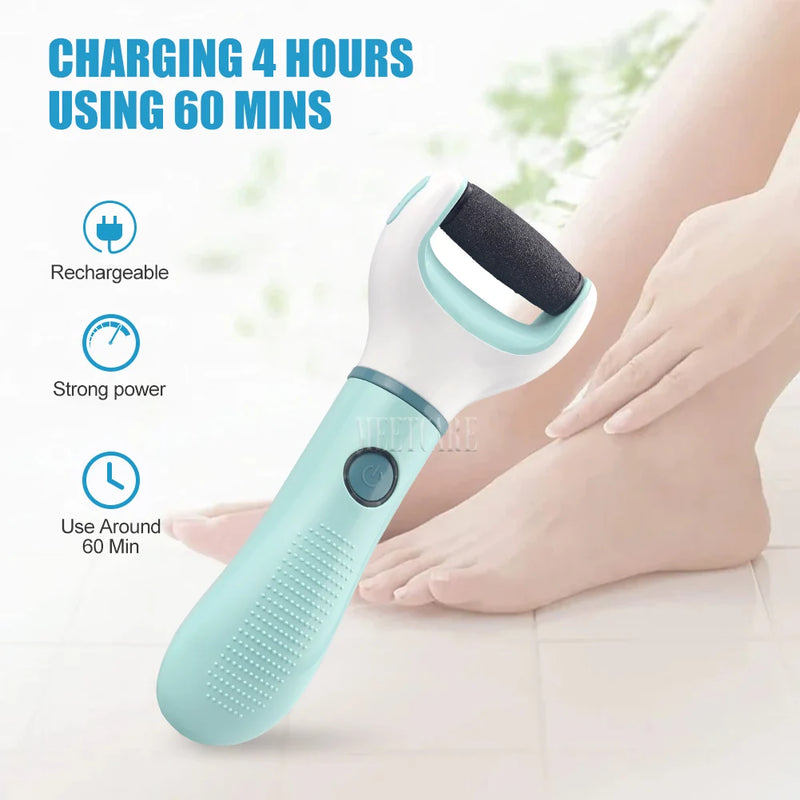 Wireless Electric Foot Grinder - Callus Remover & Dead Skin Exfoliator