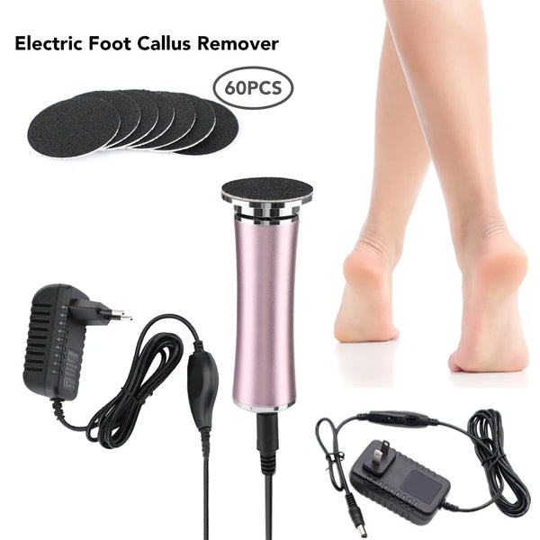 Rechargeable Electric Foot File Pedicure Machine - Dead Skin Remover, Callus Grinder, and Foot Care Tool for Smooth, Soft Feet