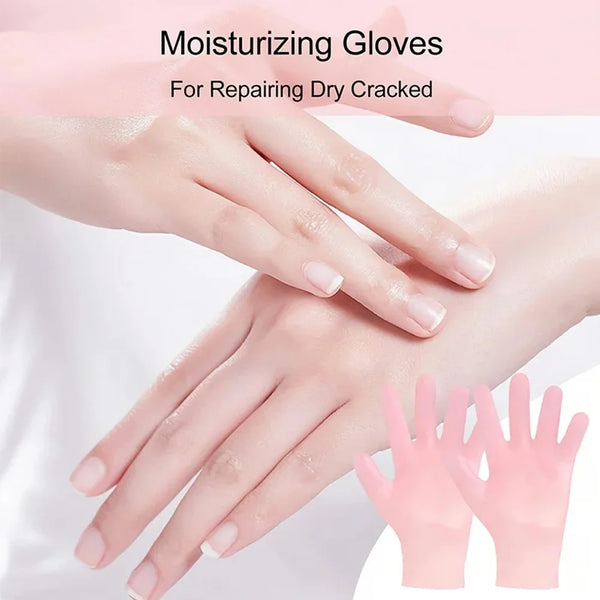 Silicone Moisturizing Gloves - Hydrating & Exfoliating Hand Care