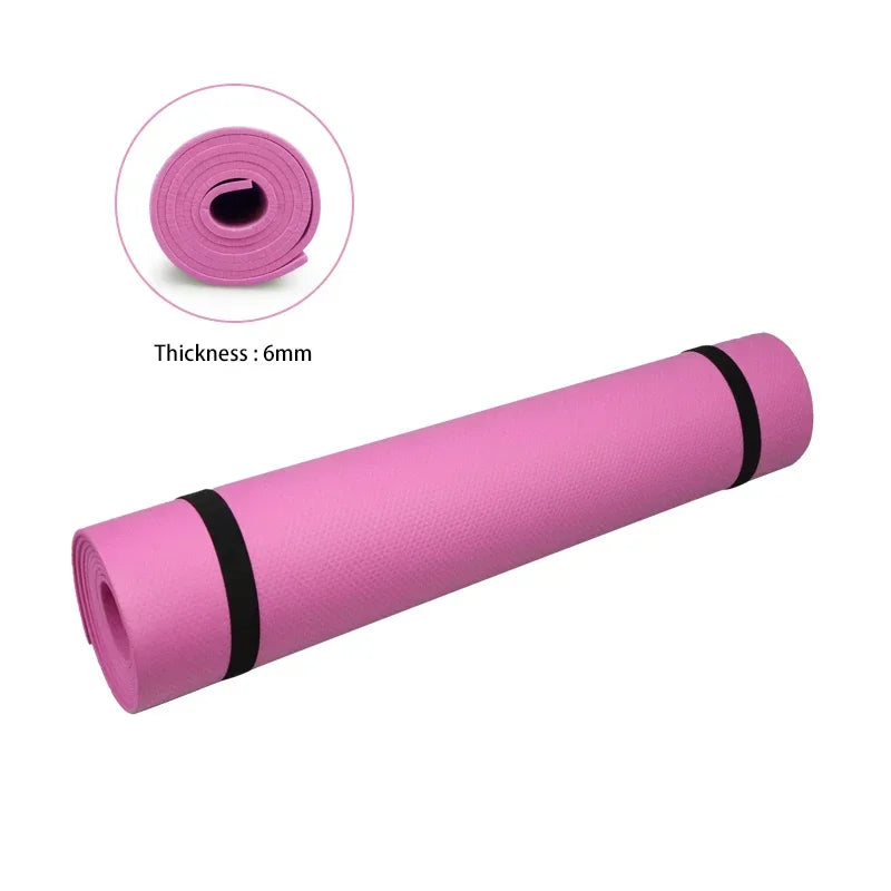 Premium 6mm Thick Non-Slip Yoga Mat for Women & Men - Extra Cushion, Eco-Friendly, Multi-Color Options