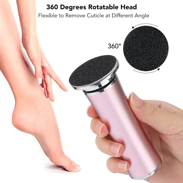 Rechargeable Electric Foot File Pedicure Machine - Dead Skin Remover, Callus Grinder, and Foot Care Tool for Smooth, Soft Feet