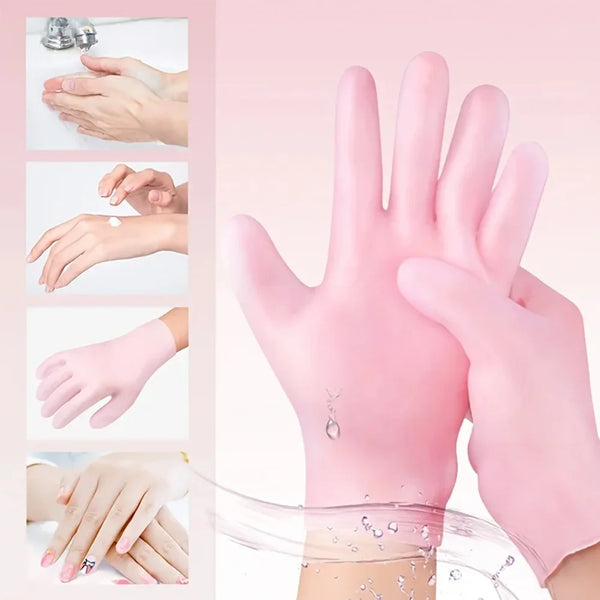 Silicone Moisturizing Gloves - Hydrating & Exfoliating Hand Care