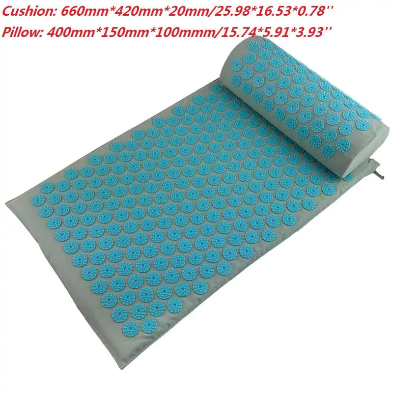 Acupuncture Massage Yoga Spike Mat with Pillow